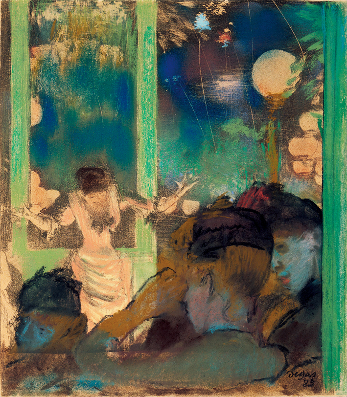  埃德加·德加 Edgar Degas—— 角落里戴帽子的女子